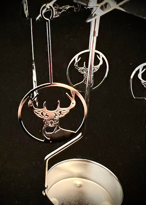 Candle Carousel - Silver Deer