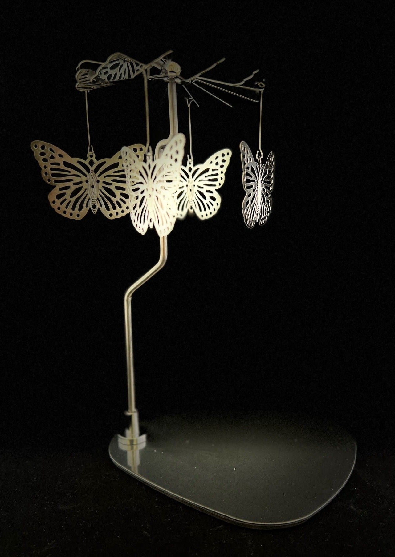 Candle Carousel - The Silver Butterflies
