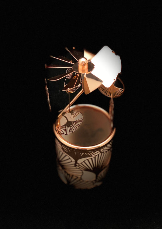Candle Carousel - The Distinguished Gingko Leaves