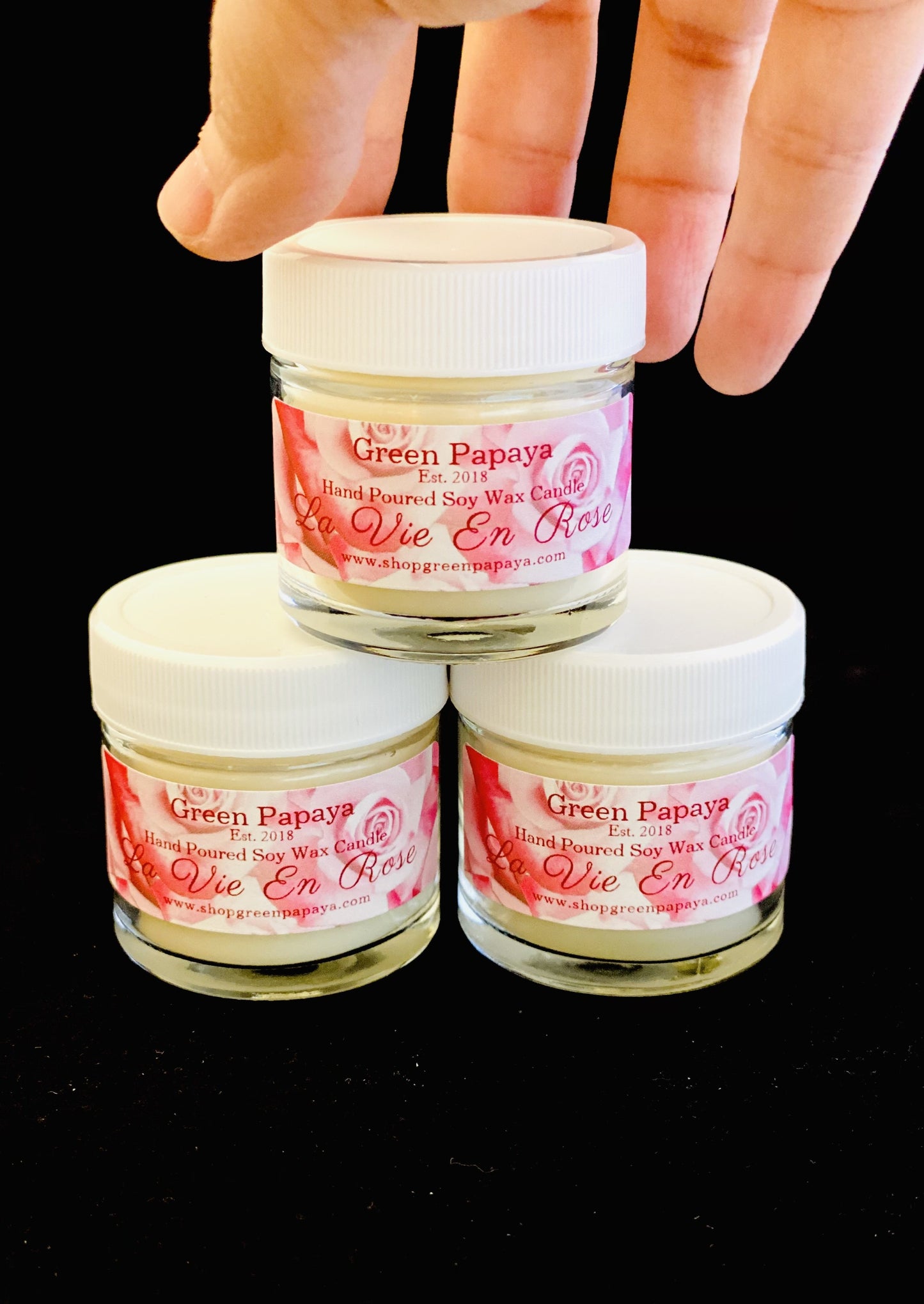 La Vie en Rose Candle