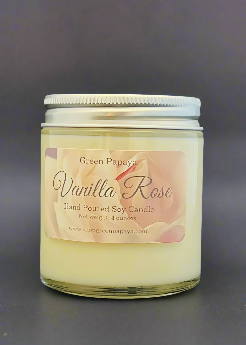 Vanilla Rose Scented Candle (NEW!)