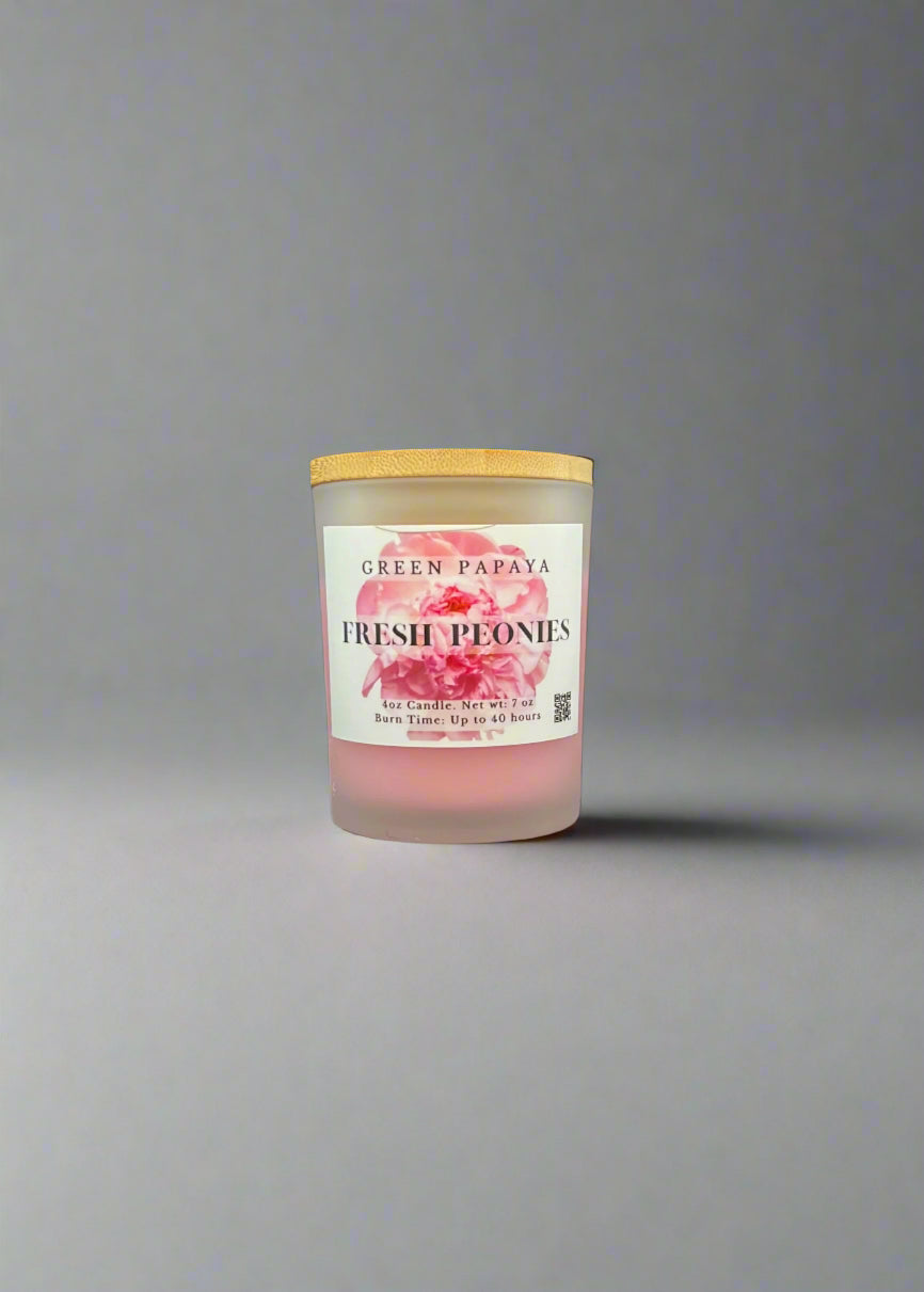Fresh Peonies Scented Candle