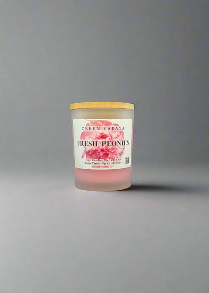 Fresh Peonies Scented Candle