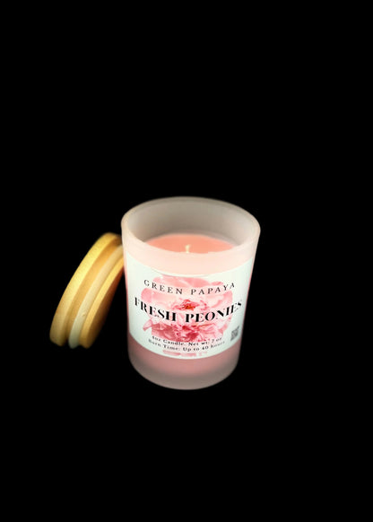 Fresh Peonies Scented Candle