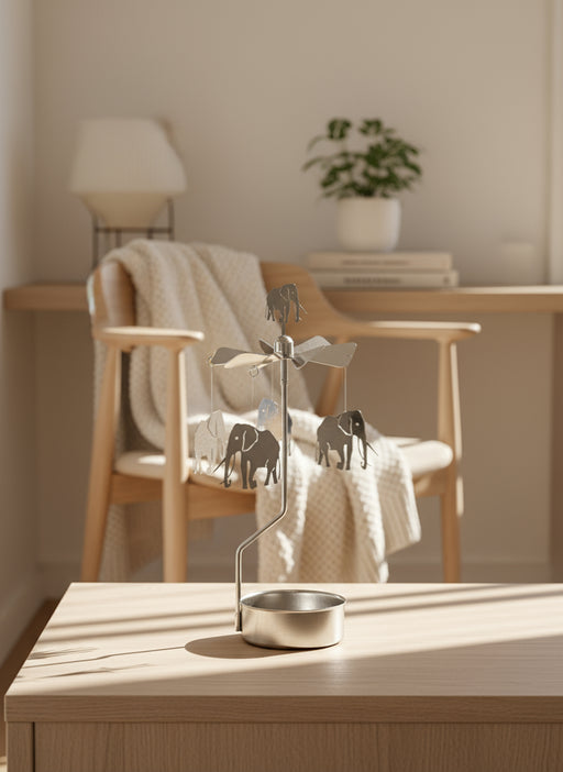 Candle Carousel - The Wise Elephants