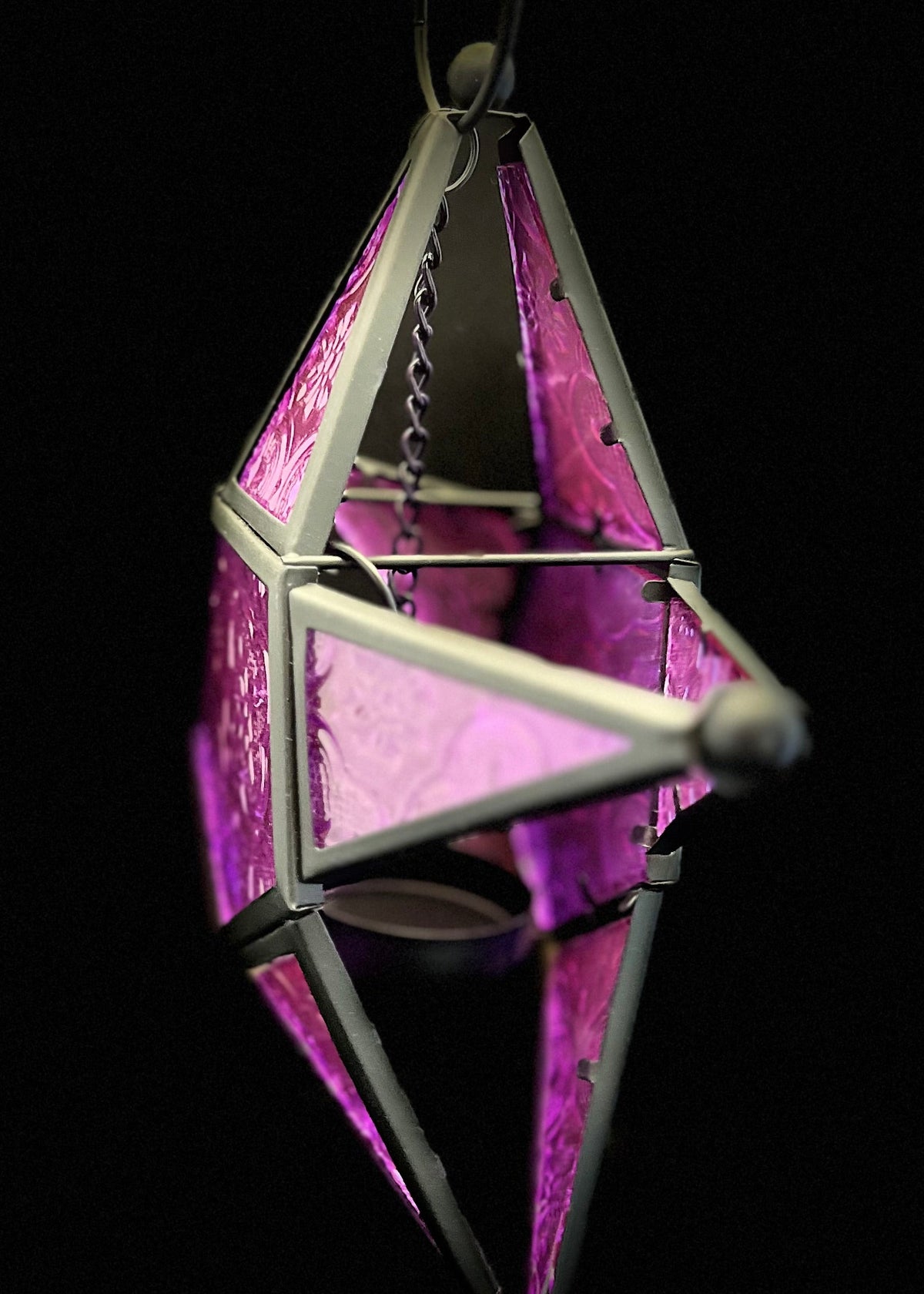 Tealight Holder - Purple Christmas Star Lantern (NEW!)