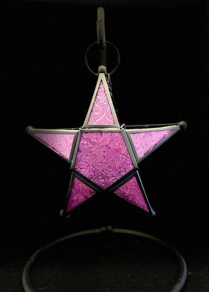 Tealight Holder - Purple Christmas Star Lantern (NEW!)