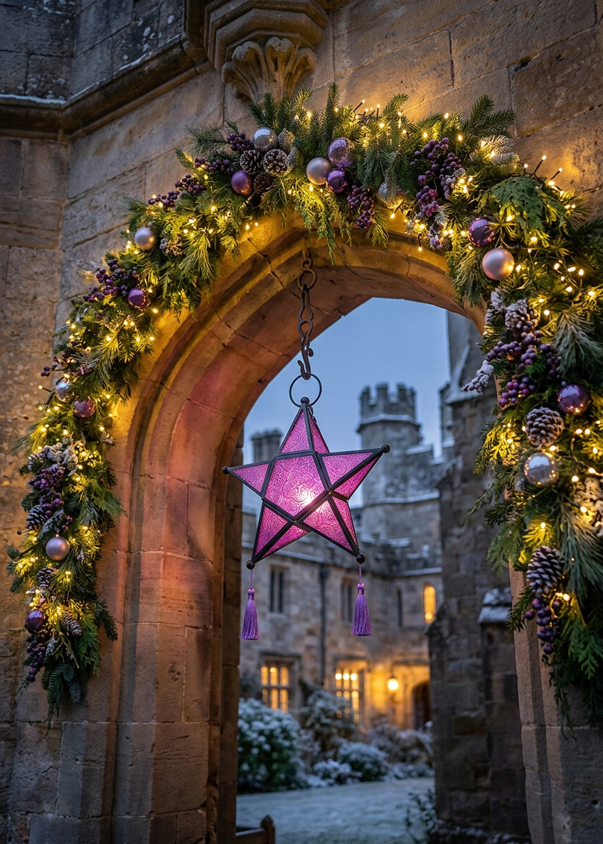 Tealight Holder - Purple Christmas Star Lantern (NEW!)