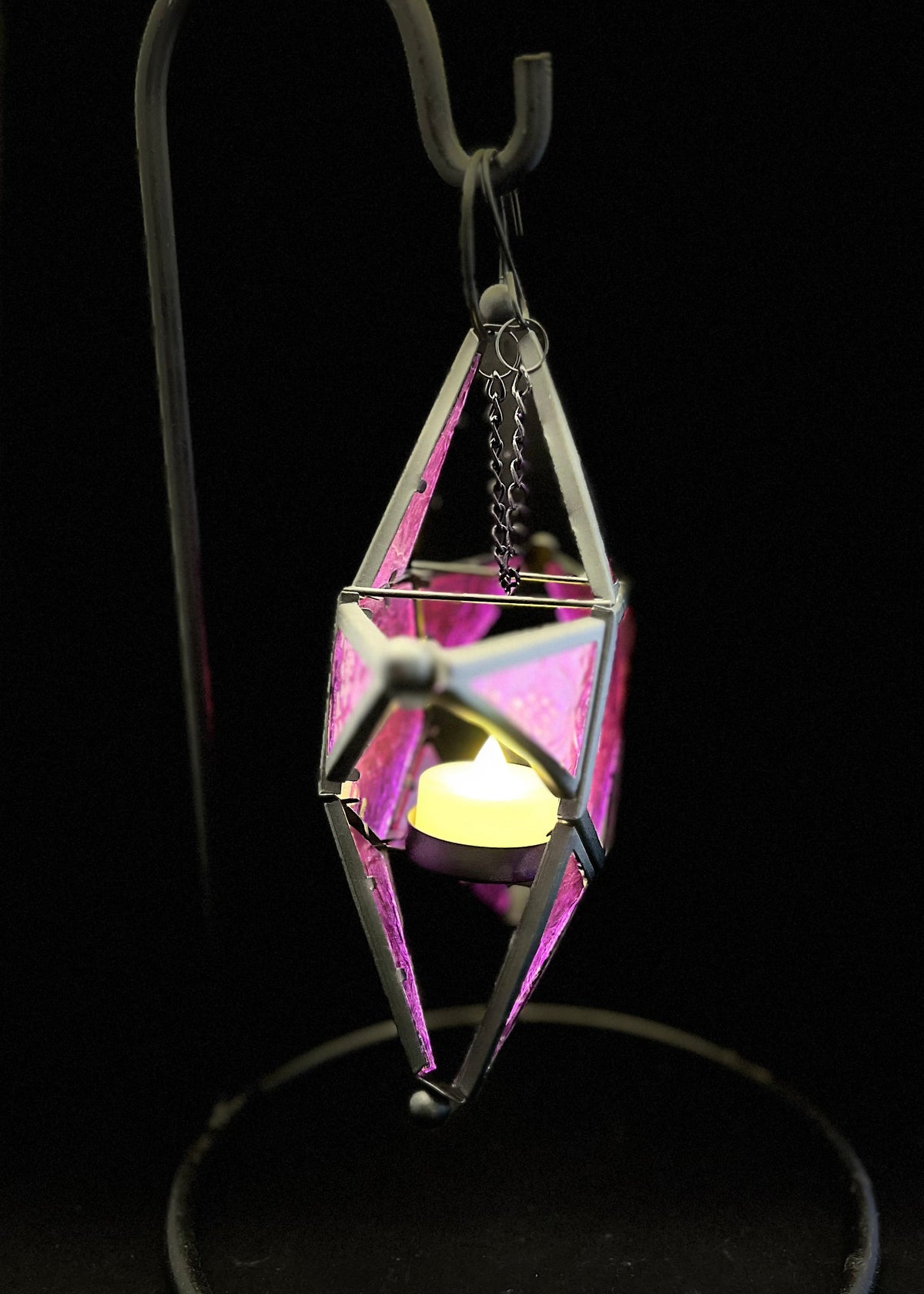 Tealight Holder - Purple Christmas Star Lantern (NEW!)