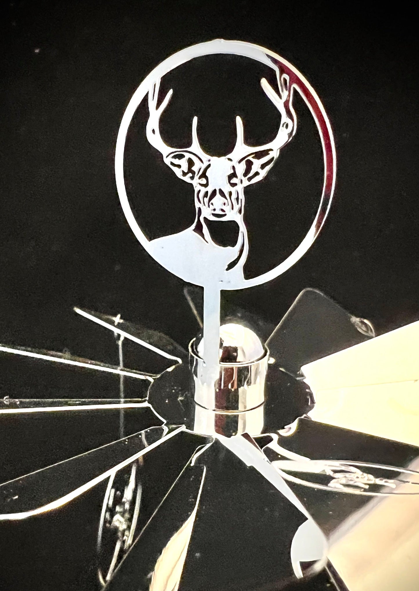 Candle Carousel - Silver Deer