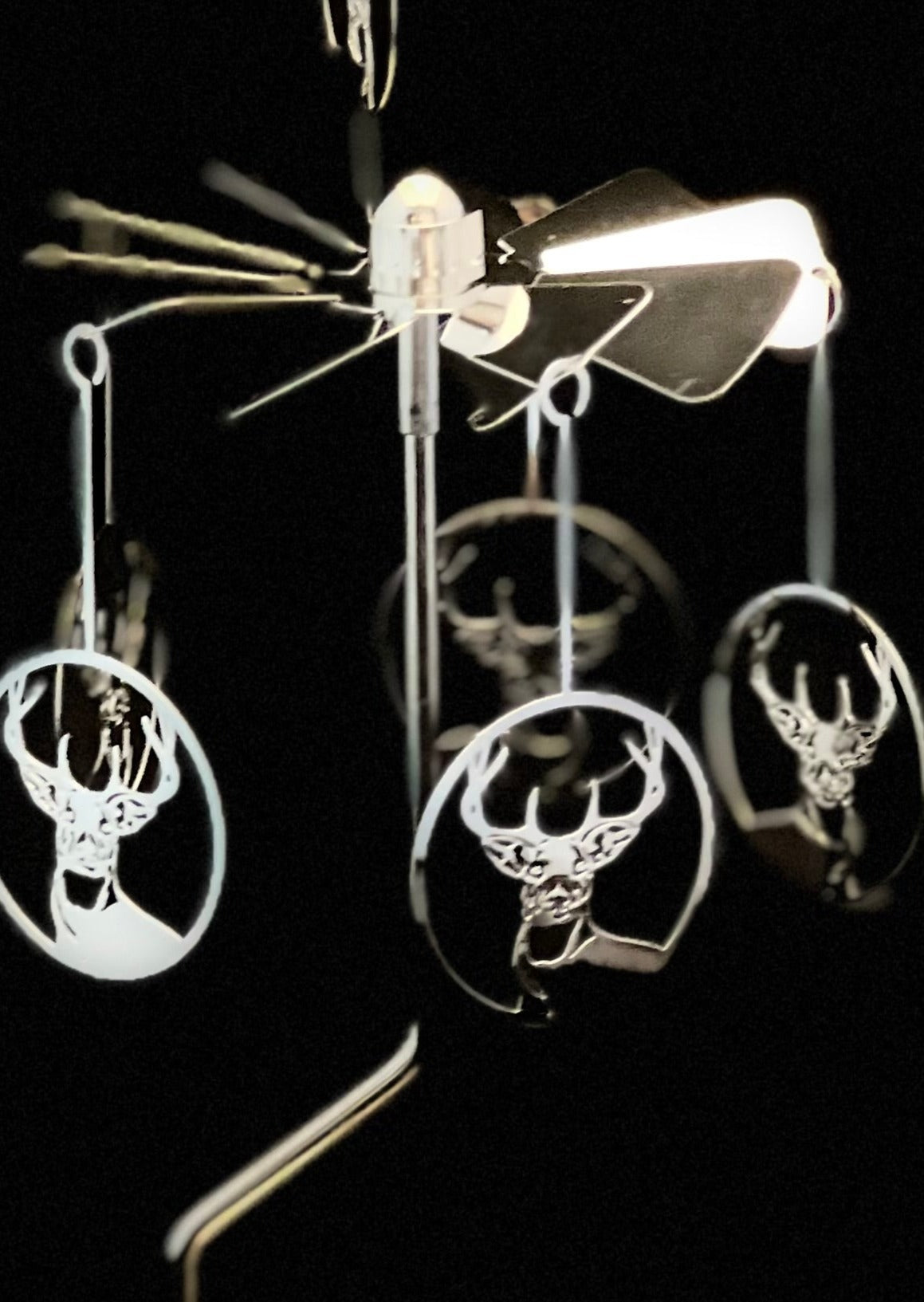 Candle Carousel - Silver Deer