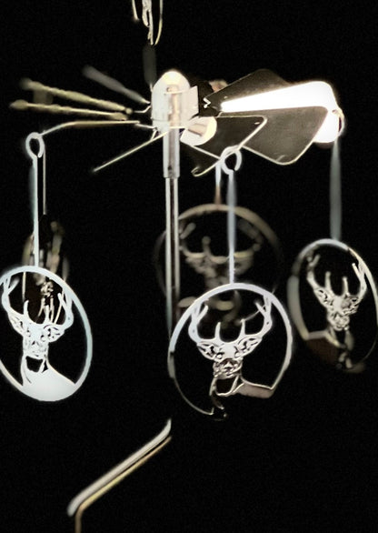Candle Carousel - Silver Deer