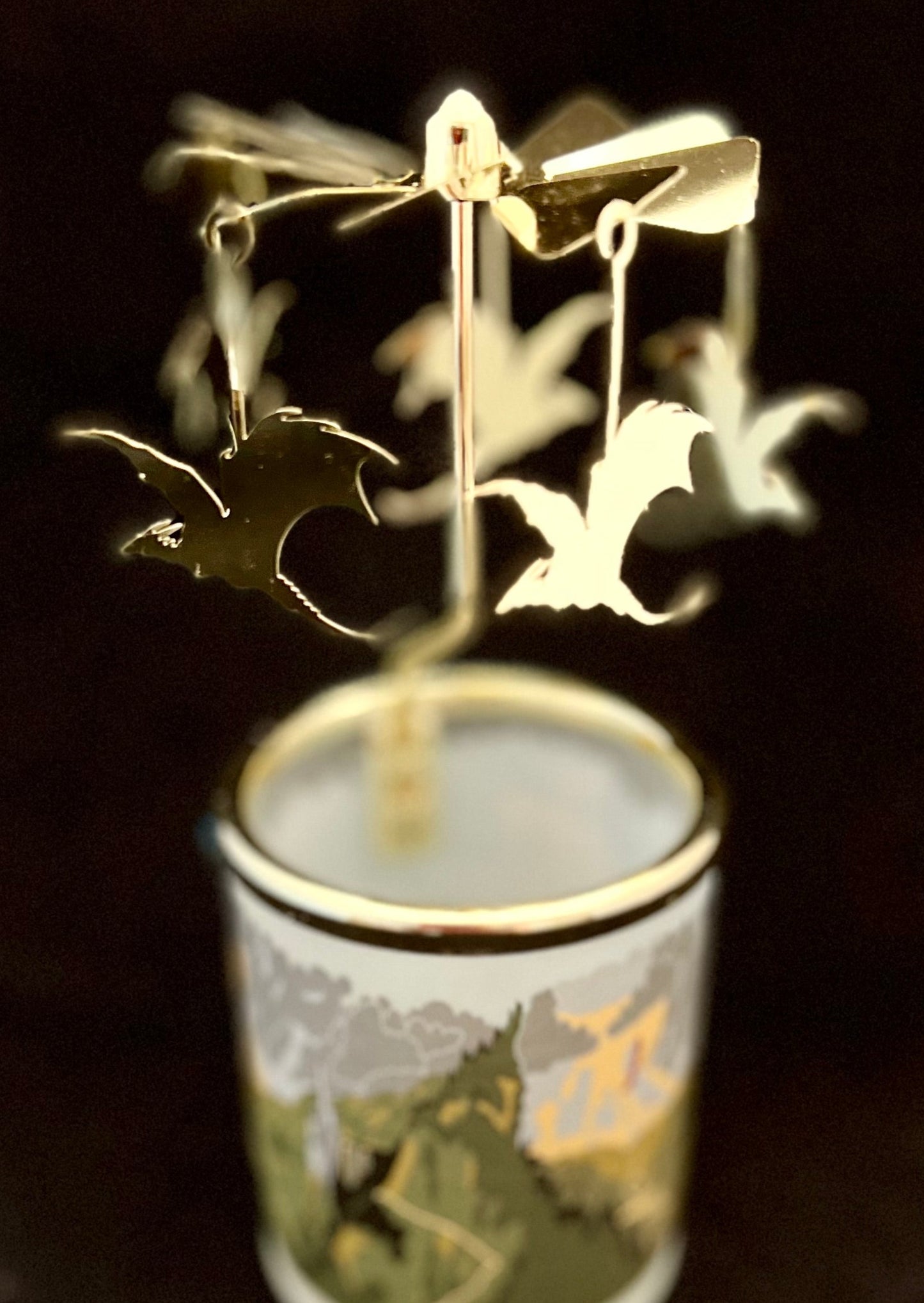 Candle Carousel - The Golden Dragon