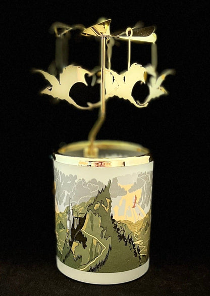 Candle Carousel - The Golden Dragon