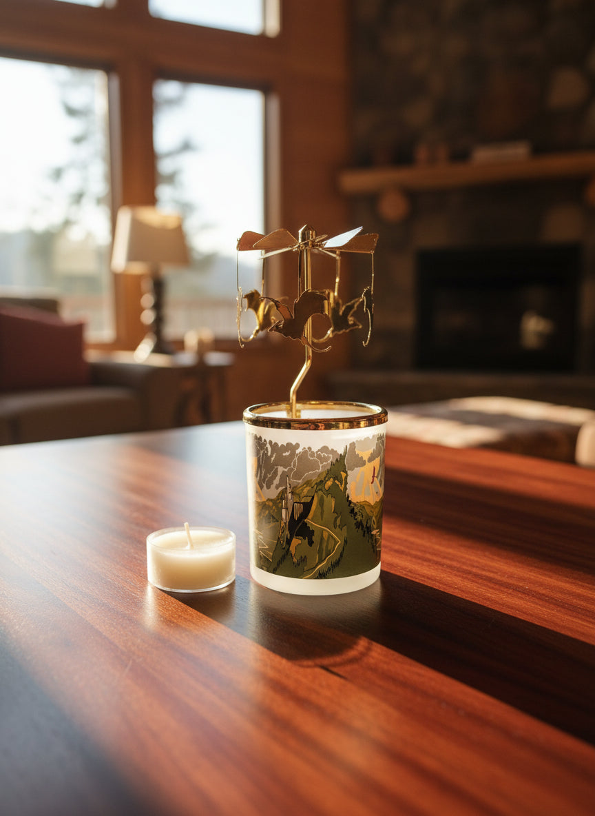 Candle Carousel - The Golden Dragon