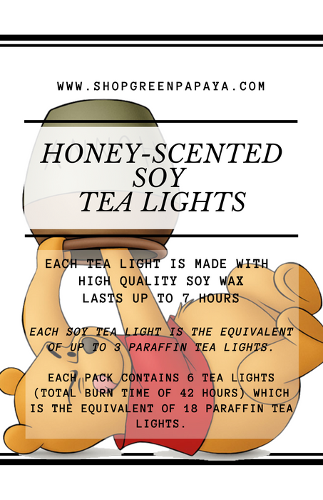 Honey Scented Soy Tea Light (NEW!)