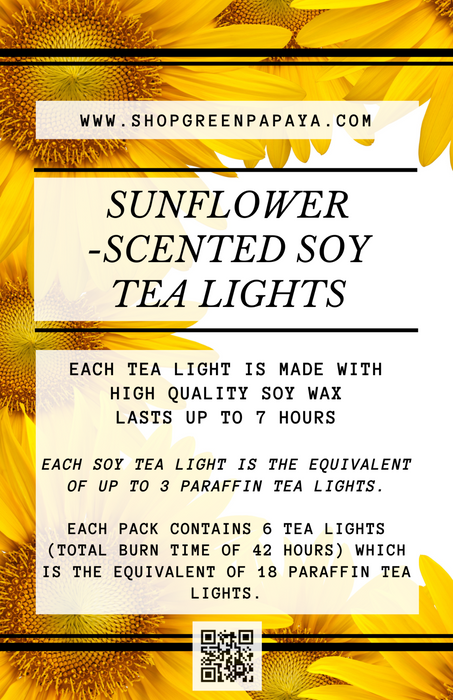 Sunflower Scented Soy Tea Light (NEW!)