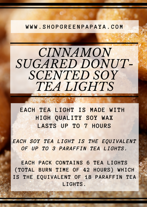 Cinnamon Sugared Donut Tea Light