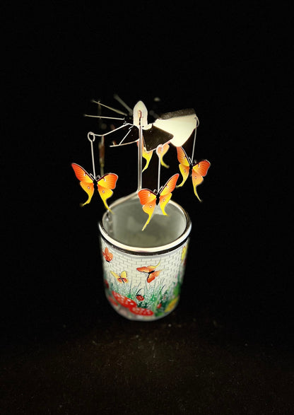 Candle Carousel - The Butterfly Garden