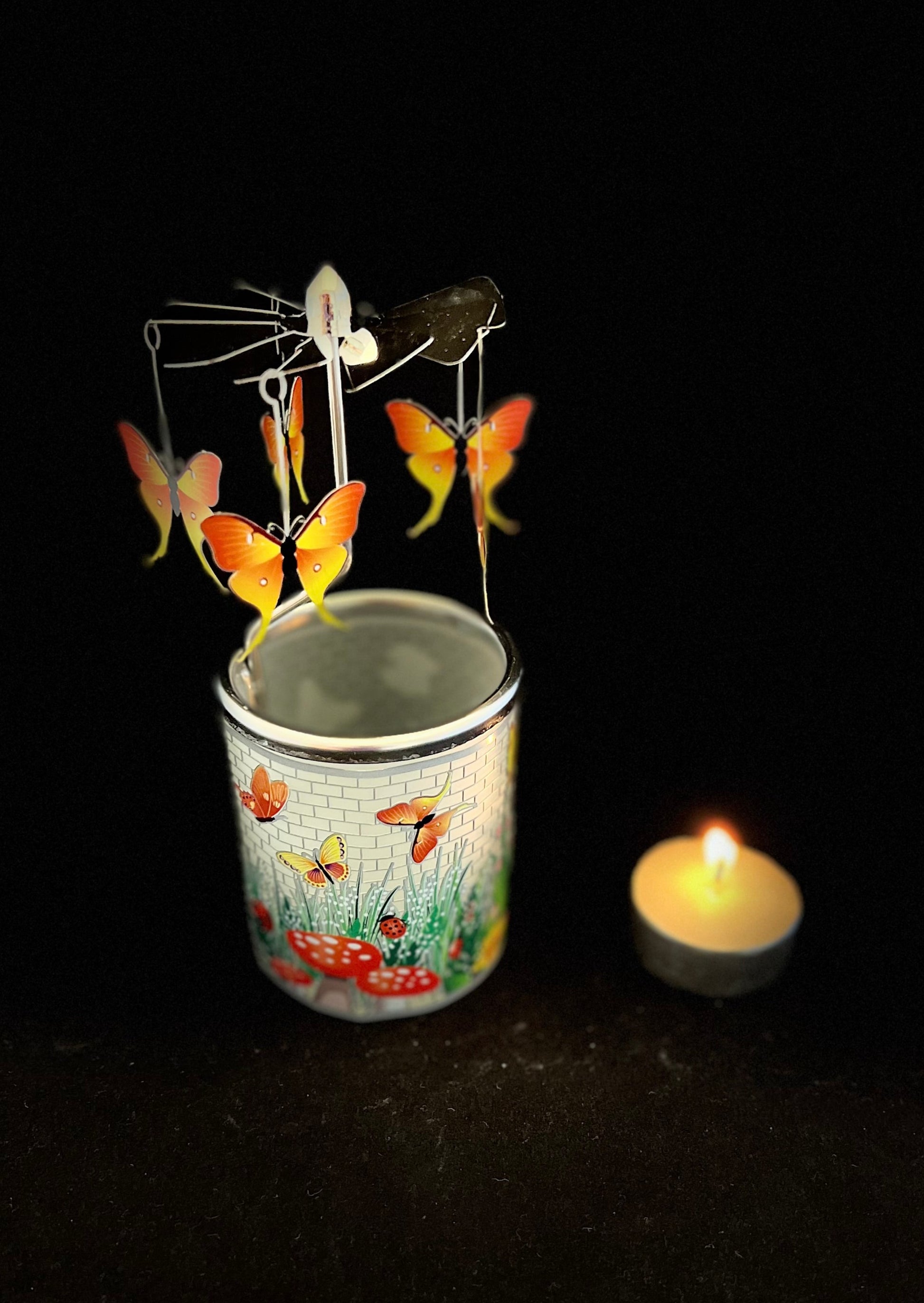 Candle Carousel - The Butterfly Garden