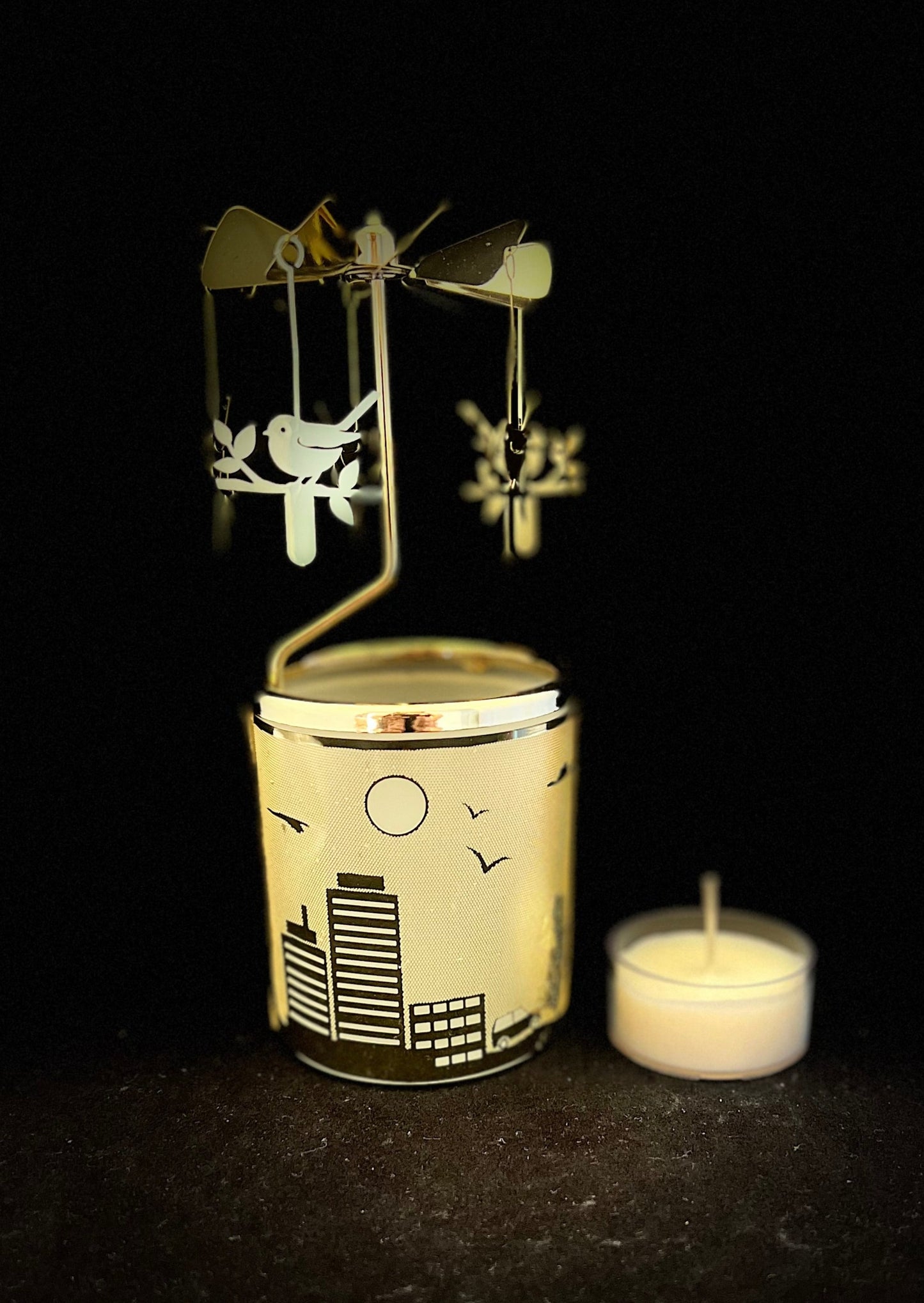 Candle Carousel - The City Birds