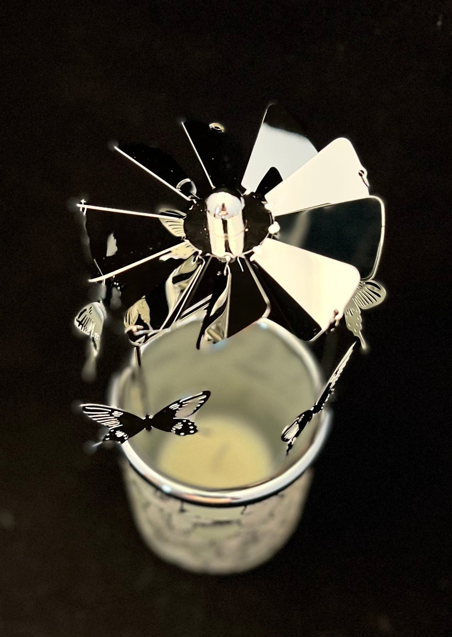 Candle Carousel - The Silver House of Butterflies