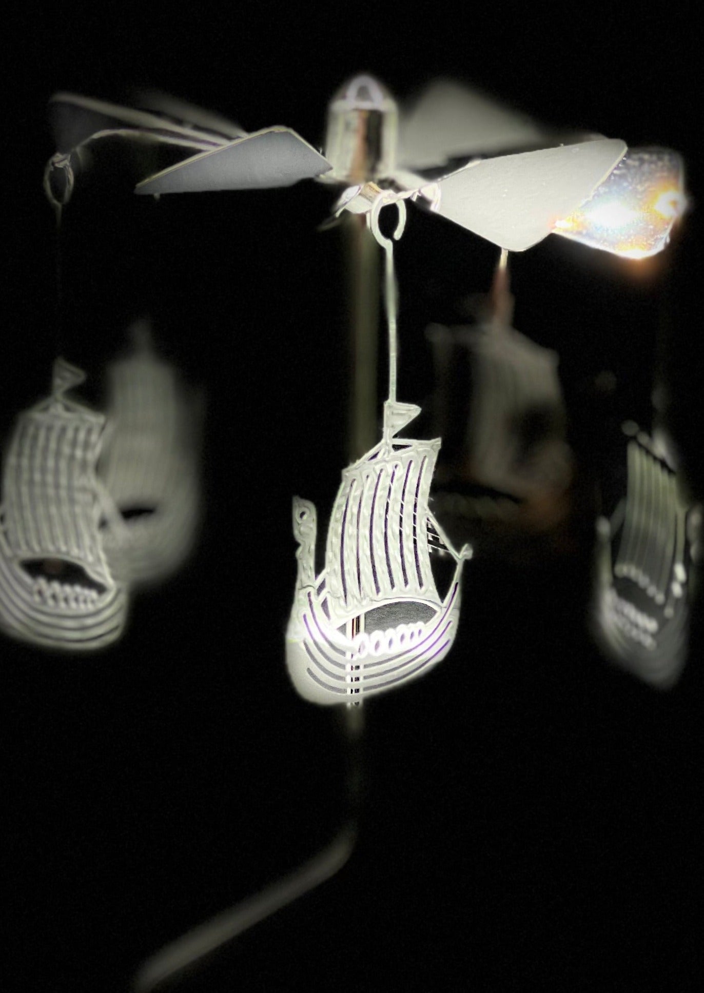 Candle Carousel - The Viking Ships