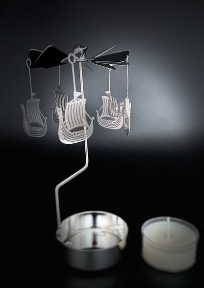 Candle Carousel - The Viking Ships
