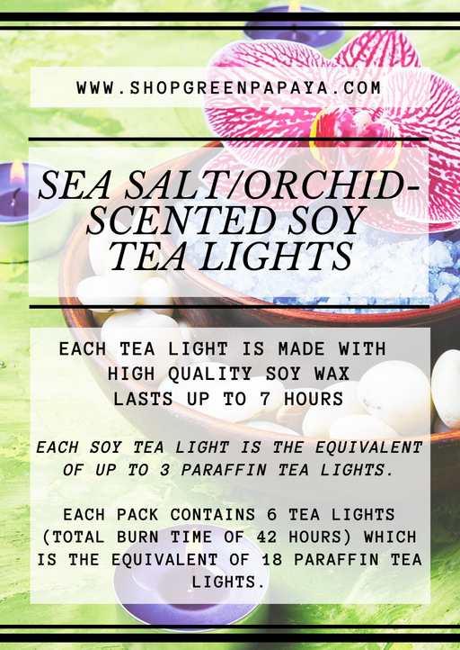 soy tea light - Sea salt/orchid