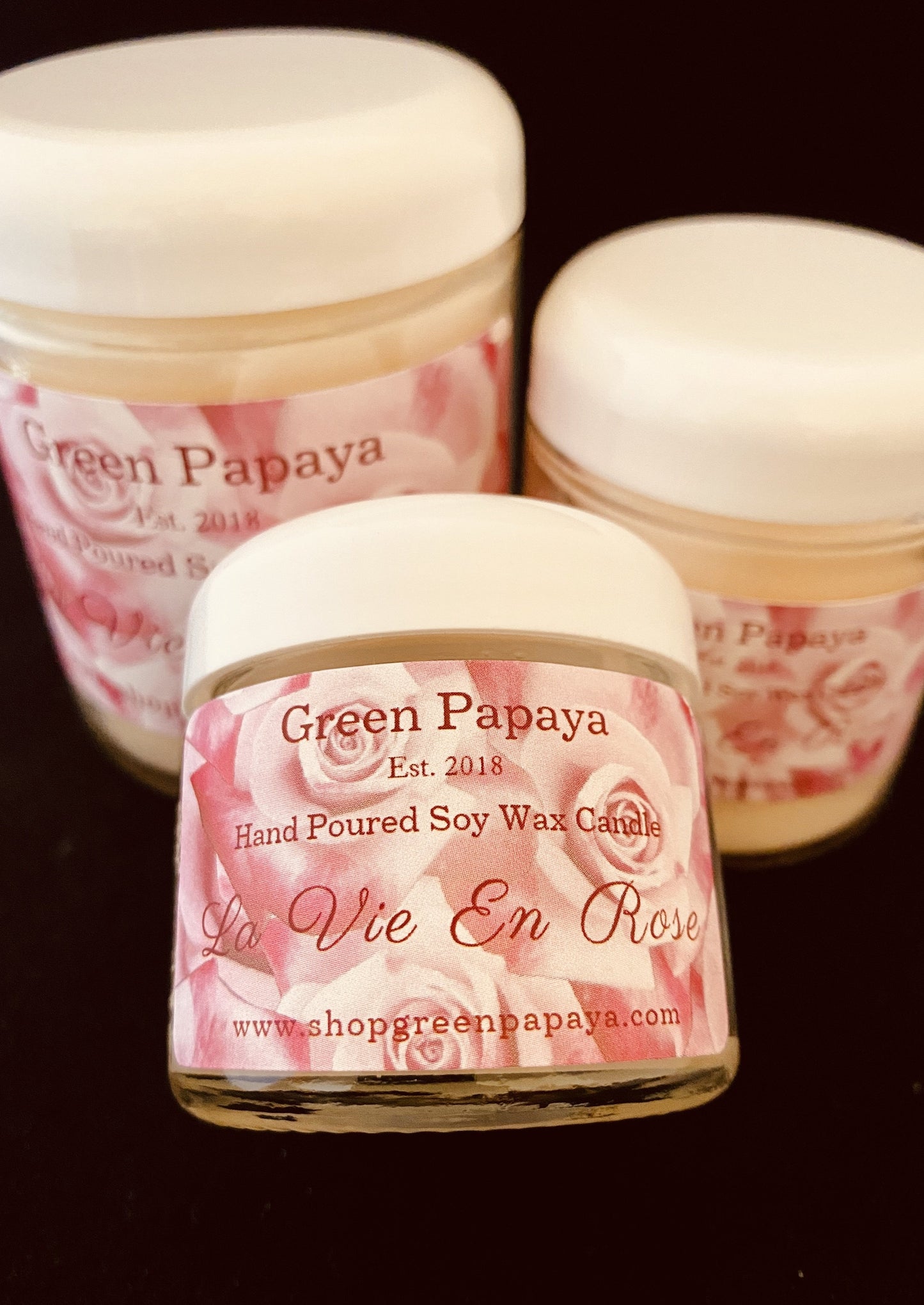 La Vie en Rose Candle