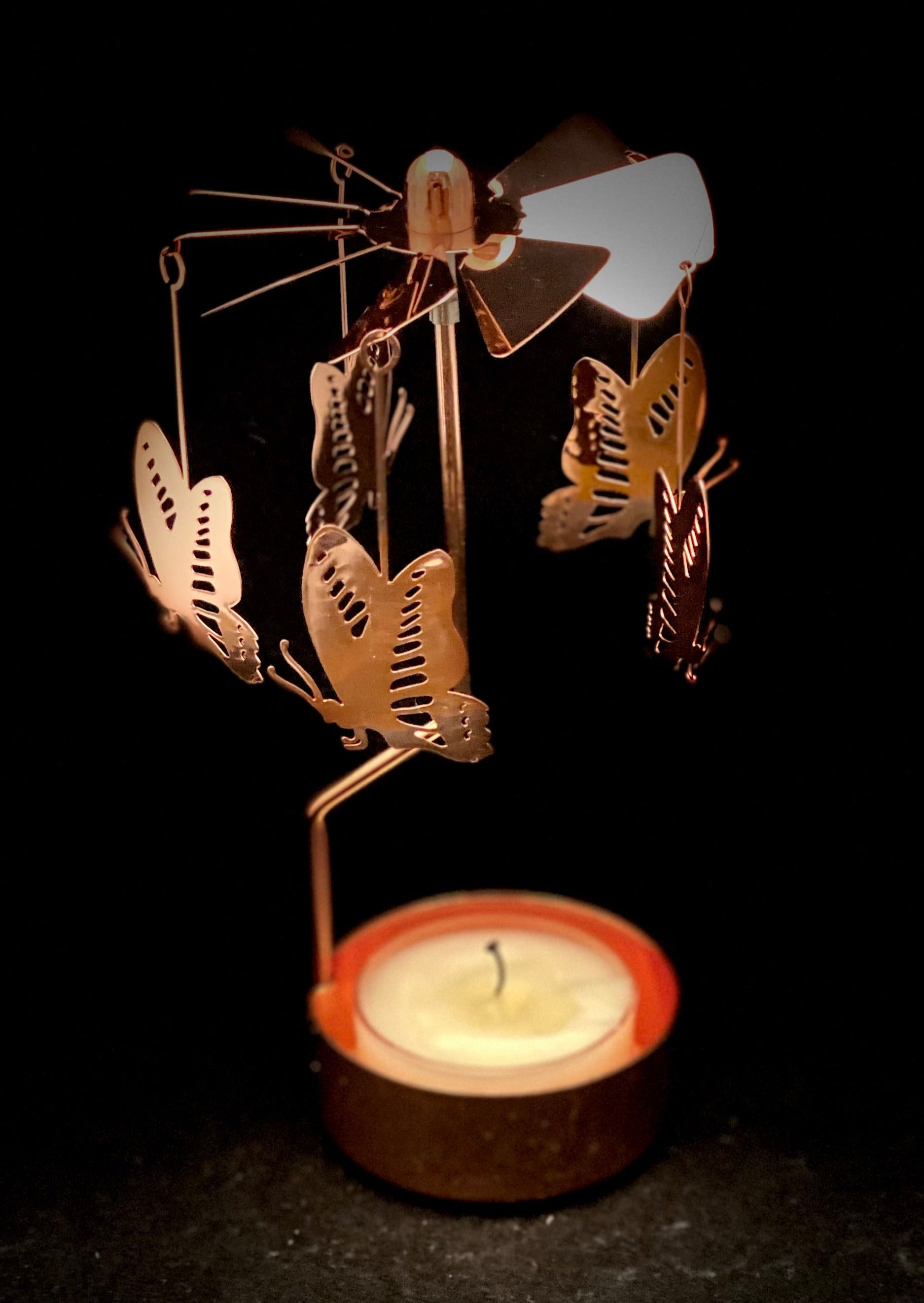Candle Carousel - The Rose Butterfly