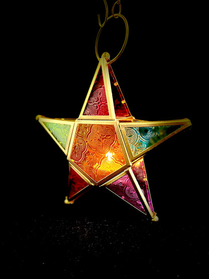 Tealight Holder - Hanging Star