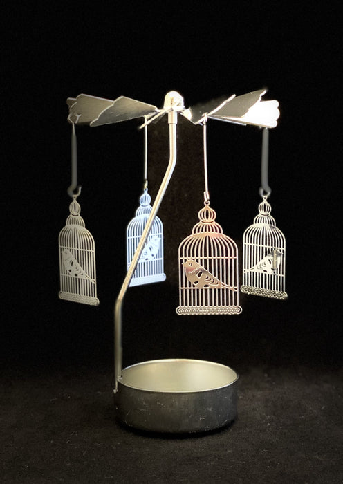 Candle Carousel - The Silver Birdcage