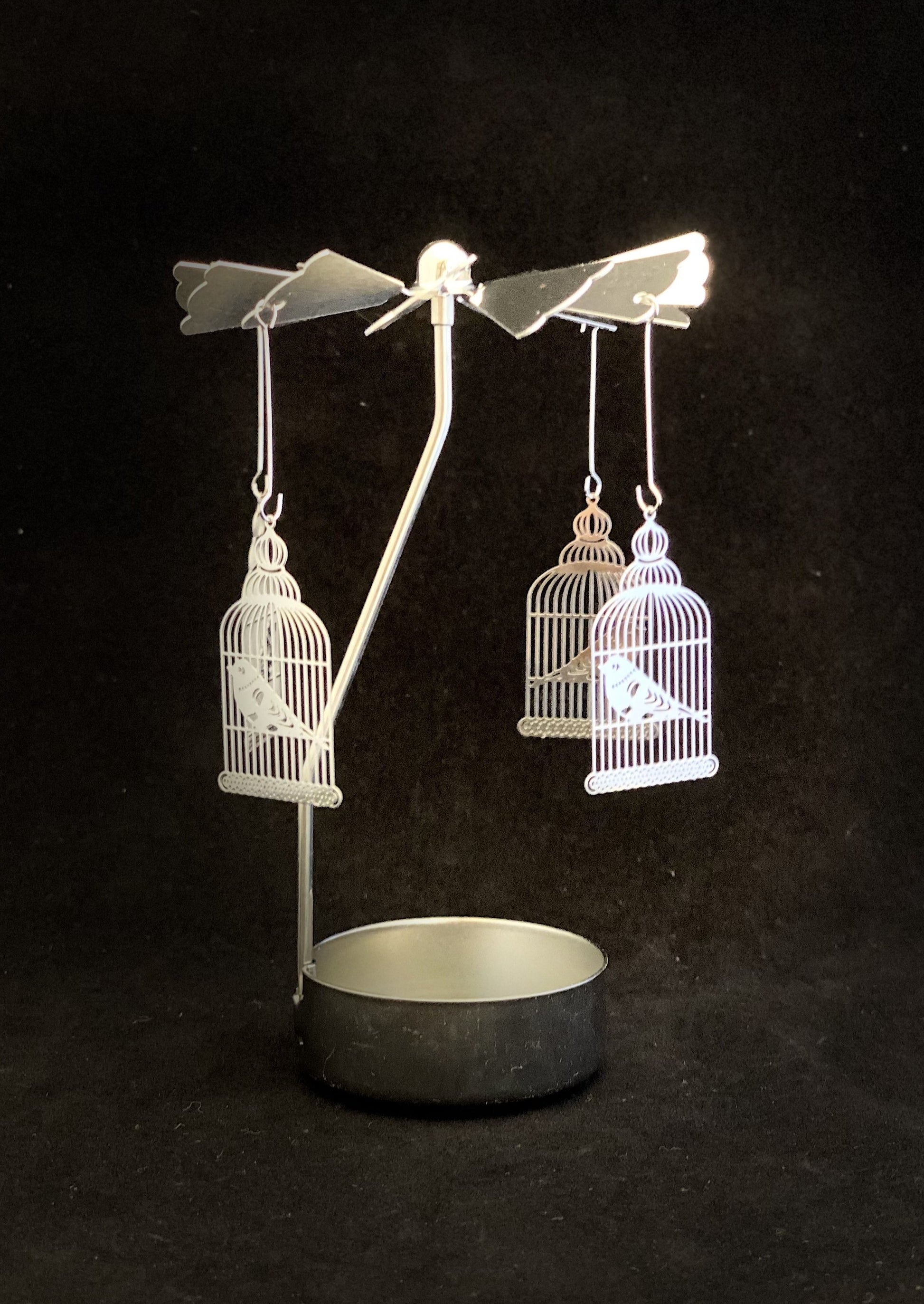 Candle Carousel - The Silver Birdcage