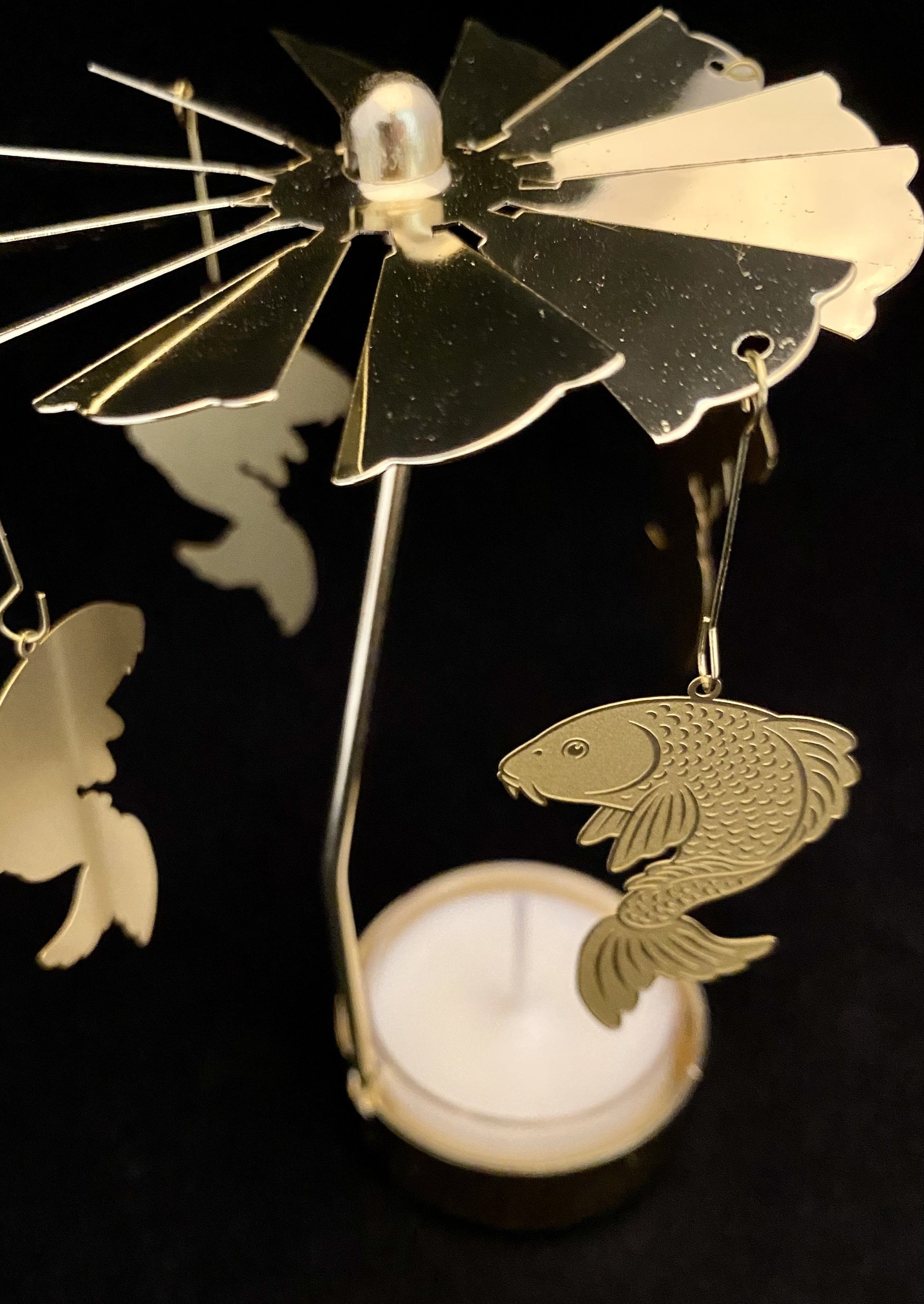 candle carousel - the auspicious koi