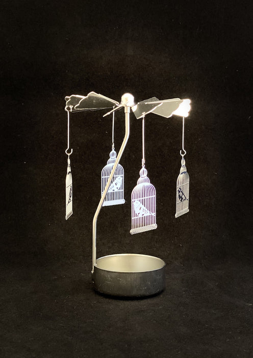 Candle Carousel - The Silver Birdcage