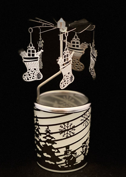 Candle Carousel - The Christmas Stocking
