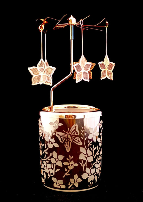 Candle Carousel - The Rose Gold Garden