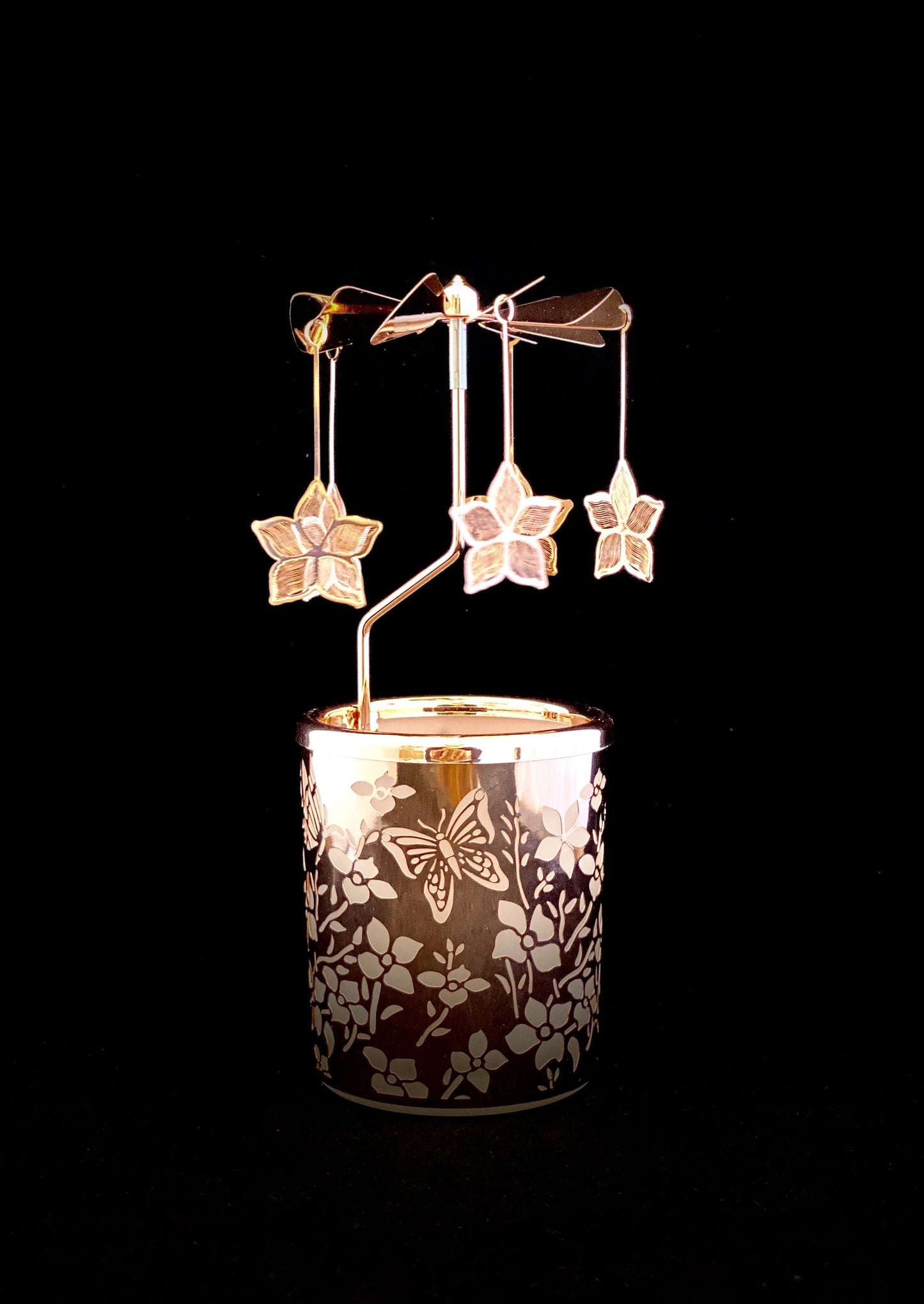 Candle Carousel - The Rose Gold Garden