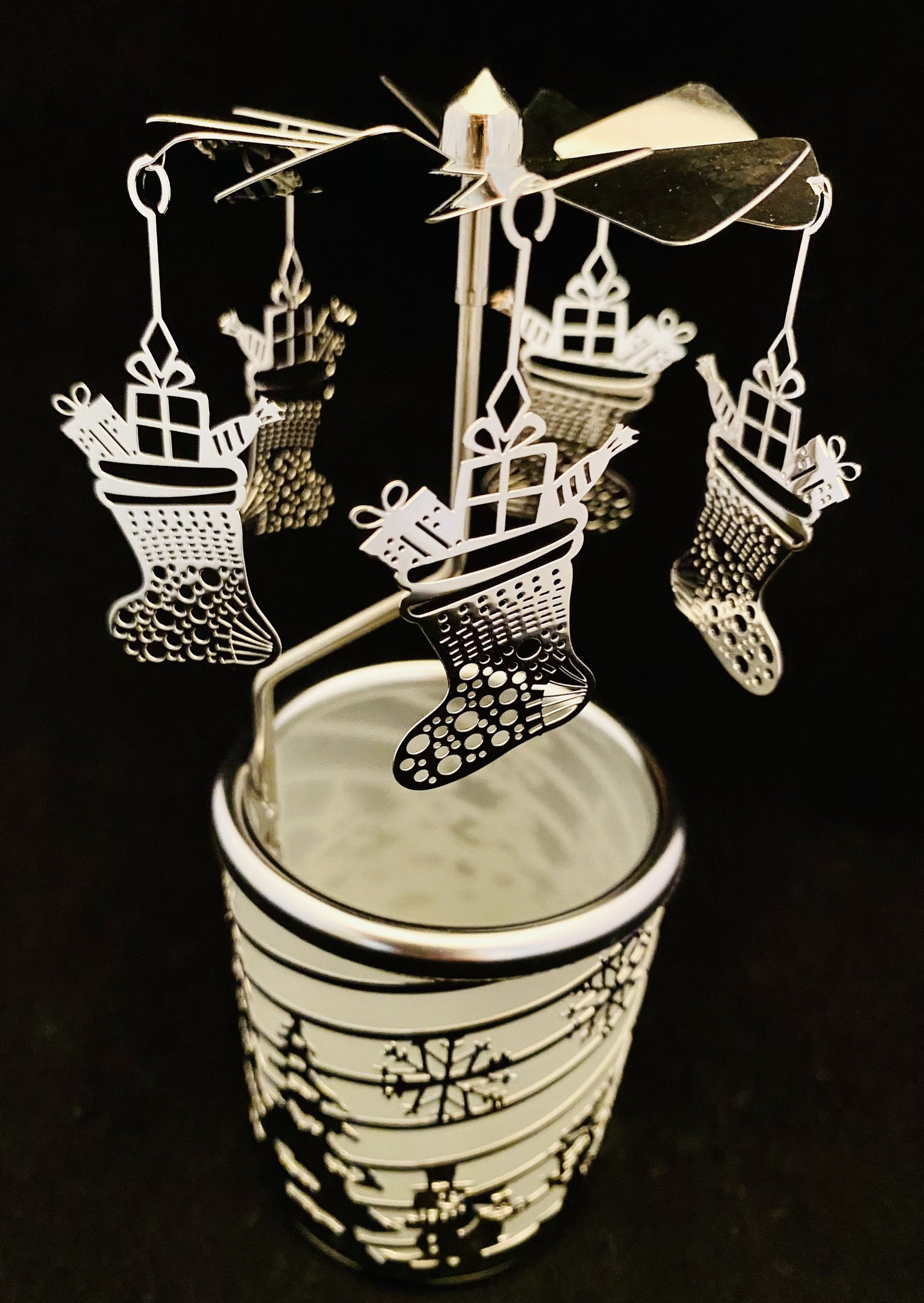 Candle Carousel - The Christmas Stocking