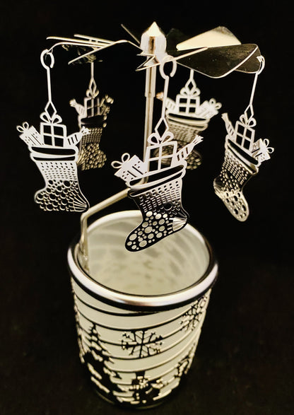 Candle Carousel - The Christmas Stocking