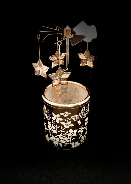 Candle Carousel - The Rose Gold Garden