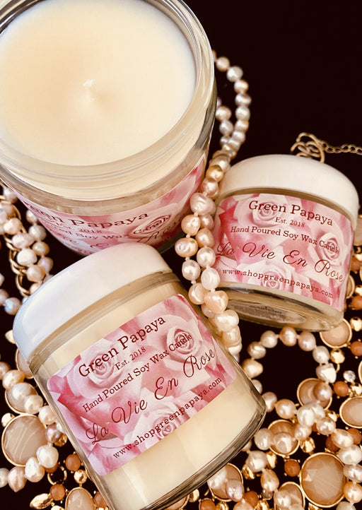 La Vie en Rose Candle