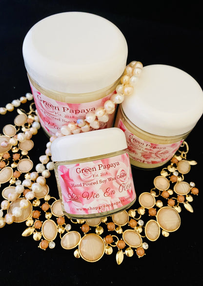 La Vie en Rose Candle