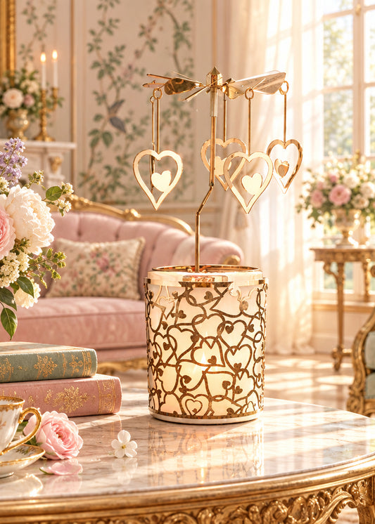 Candle Carousel - The Elegant Hearts